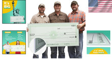 Load image into Gallery viewer, Giant 36x16 Dry Erase Check - Durable PVC Fake Check for Memorable Presentations