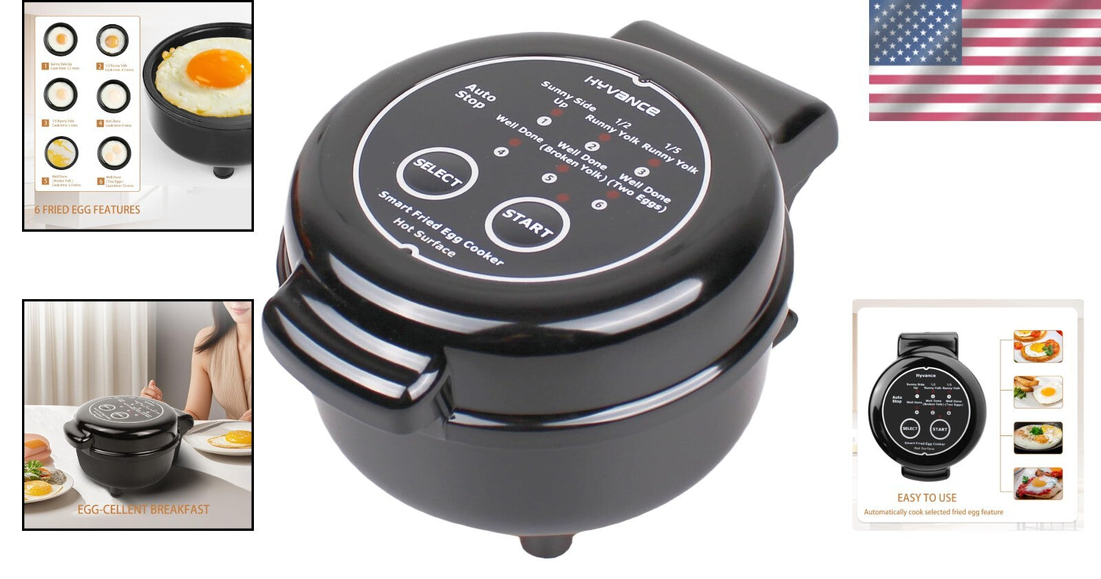 Lightweight Non-Stick Fried Egg Maker - Precision Cooking with Safety Features