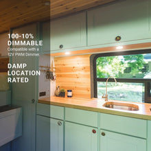 Load image into Gallery viewer, Modern Dimmable LED Dome Lighting - 5CCT, Quick Install, 6-Pack for RVs and More