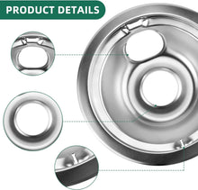 Load image into Gallery viewer, Premium Electric Stove Burner Drip Pan Set - Compatible Replacement Parts