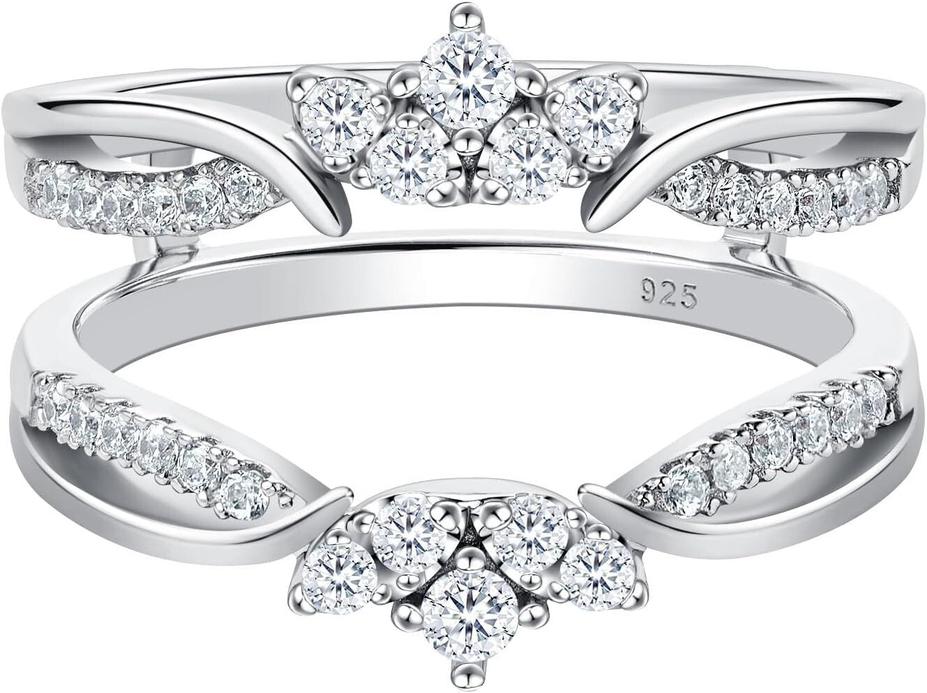 Women’s Stunning Rose Gold Plated Ring Enhancer - Perfect for Engagement Rings