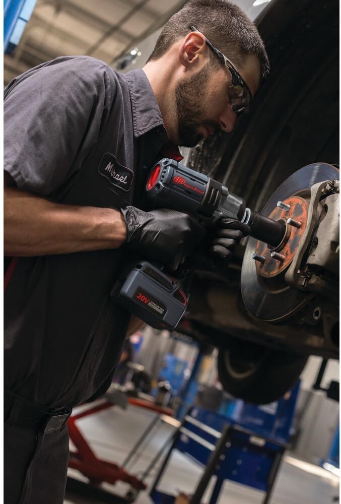 Compact 20V Impact Wrench - 1500 ft-lbs Torque, 2 Lithium Batteries & Charger