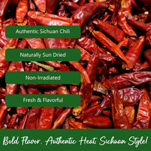 Load image into Gallery viewer, 5Lb Authentic Whole Dried Sichuan Chili Peppers - Medium Heat for Spicy Dishes