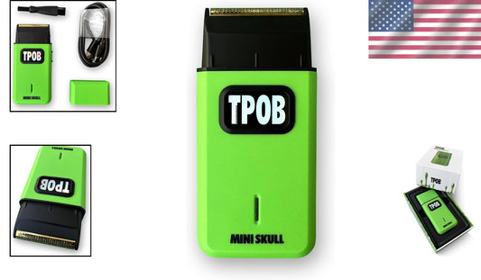 Compact Mini Skull Electric Shaver: 9000 RPM Performance for Grooming on the Go