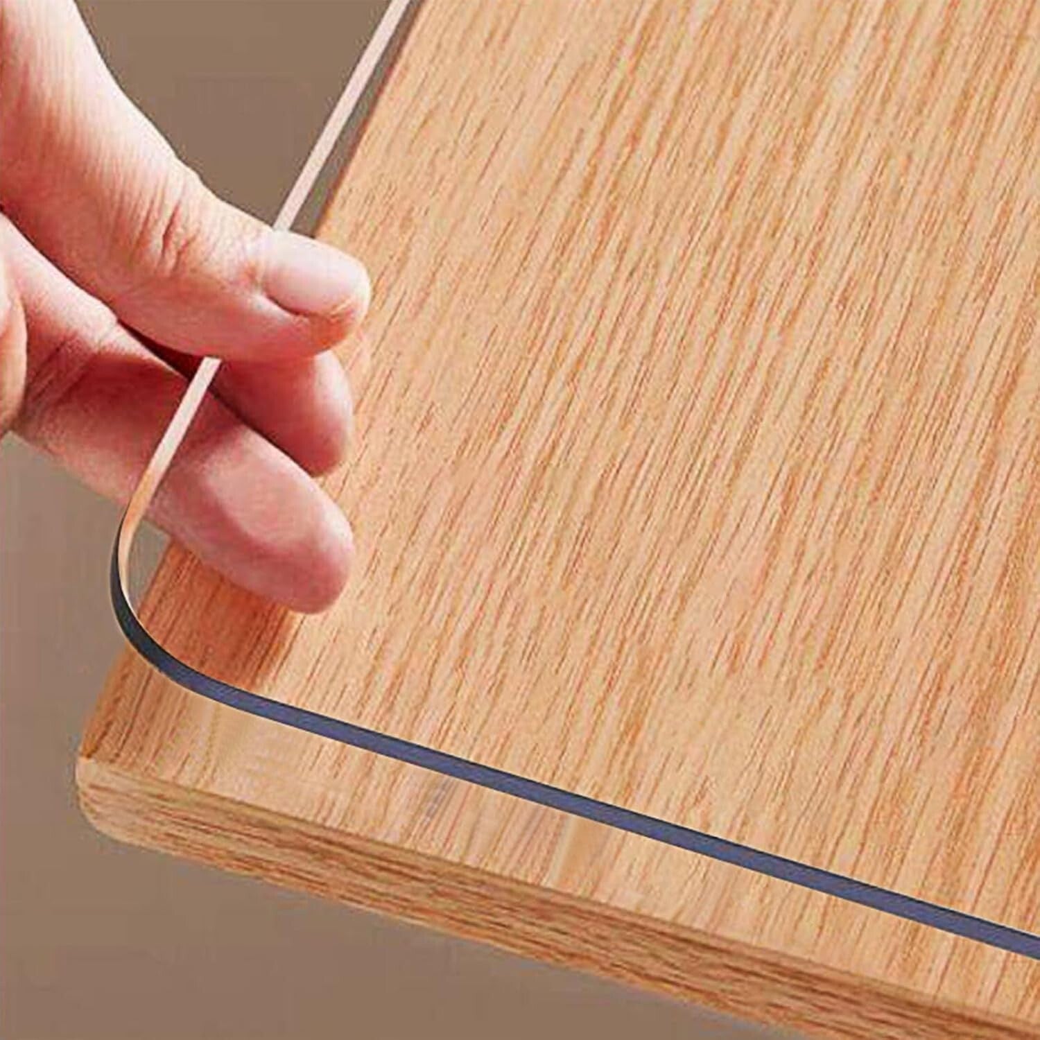 1.5mm Thick PVC Clear Table Cover - Stylish Protection for Dining & Office Desks