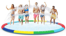 Load image into Gallery viewer, Oversized 16ft Baby Splash Pad with Customizable Water Spray for Summer Play