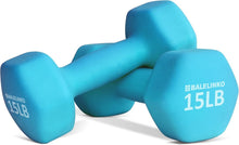 Load image into Gallery viewer, Versatile 15 lb Dumbbell Set - Ergonomic Neoprene Weights for All Fitness Levels