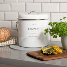 Load image into Gallery viewer, Sleek 1.3 Gallon Indoor Compost Pail with Lid – Eco-Friendly Kitchen Solution