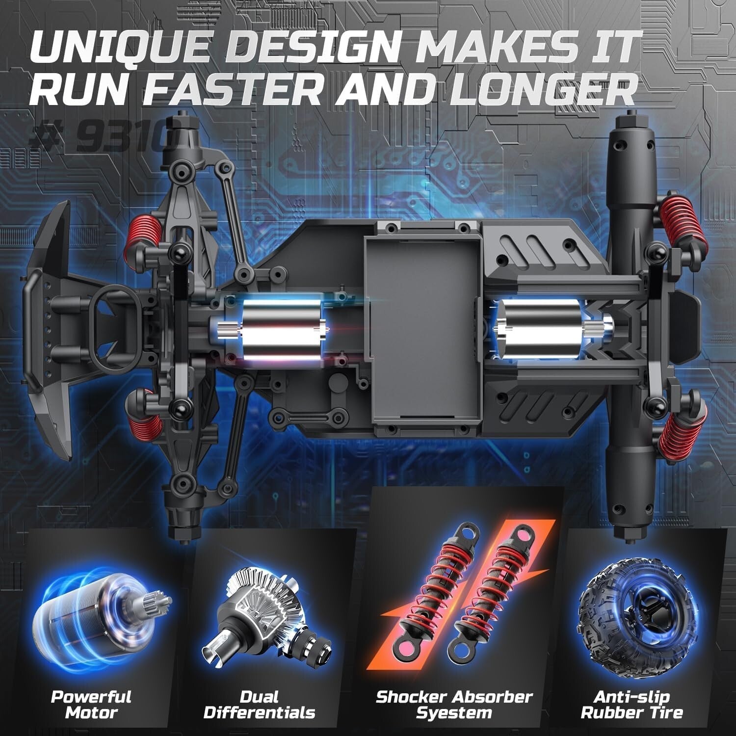 1:16 Scale High-Speed Remote-Controlled Truck - Ideal for Beginners and Kids