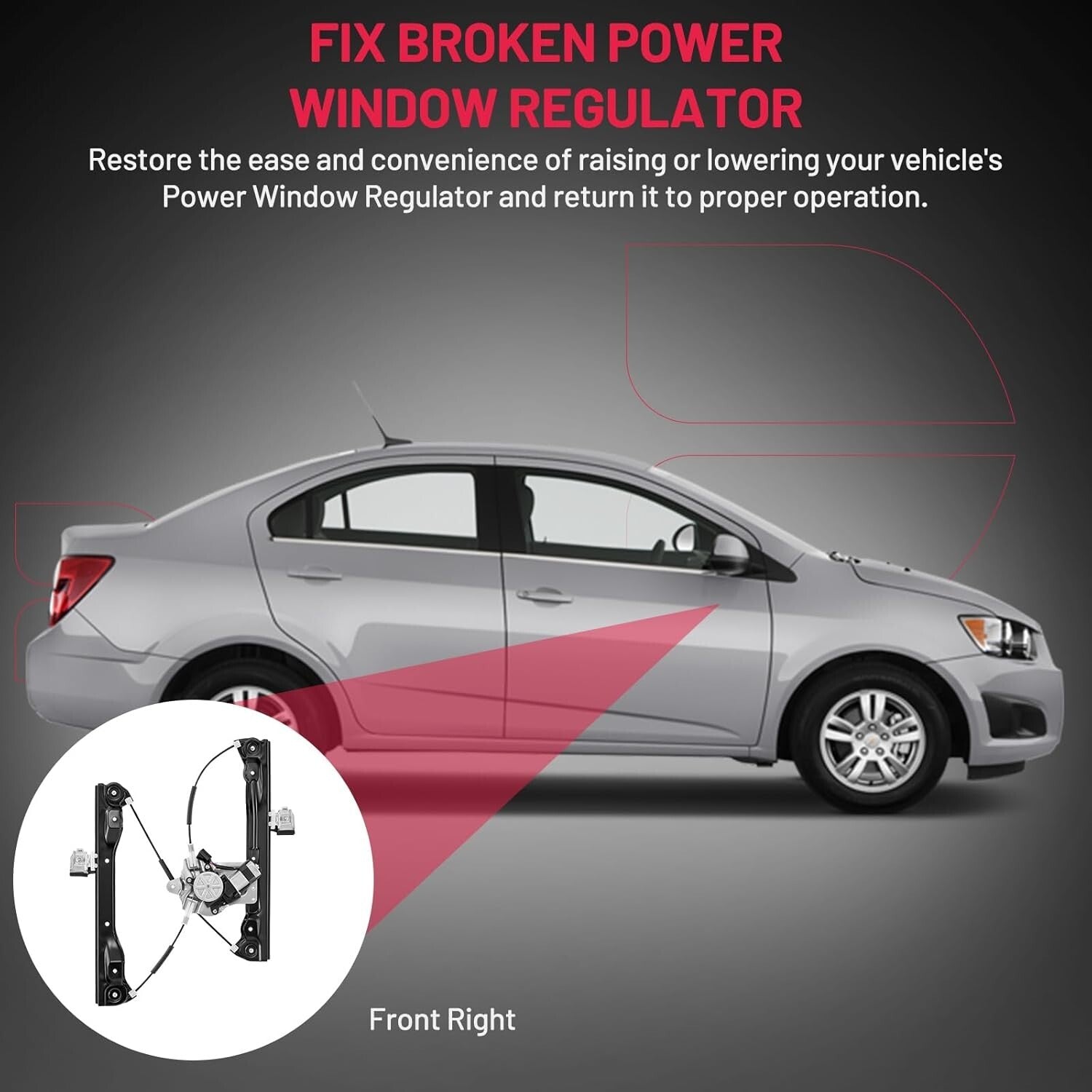 Durable Window Regulator & Motor for 2010-2012 Chevy Cruze - Hassle-Free Install