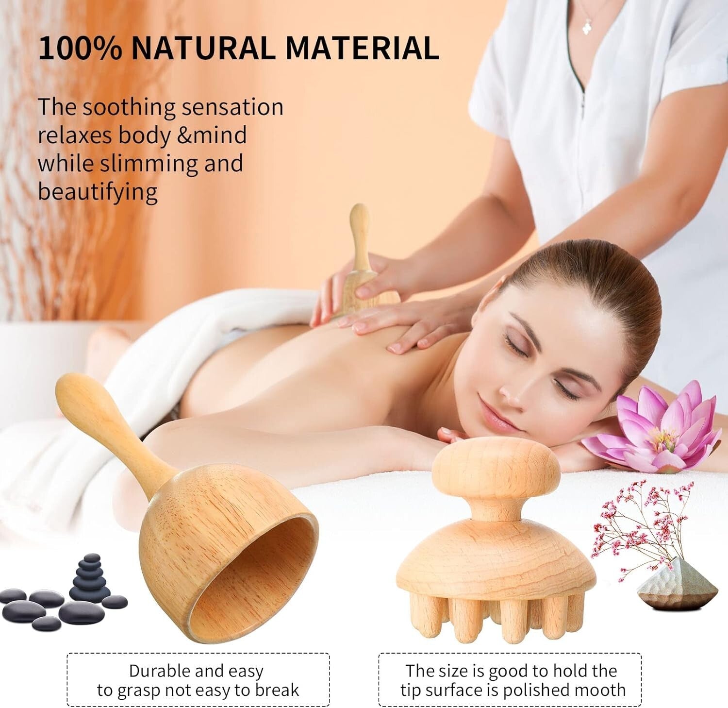 10-Piece Wooden Massage Roller Kit for Ultimate Muscle Relief & Relaxation
