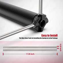 Load image into Gallery viewer, Coated Carbon Steel Torsion Springs with Winding Bars - Garage Door Enhancements