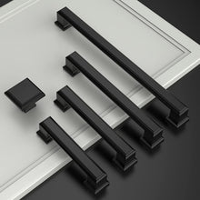Load image into Gallery viewer, Stylish 5-Inch Hole Center Matte Black Kitchen Handles - Easy Installation