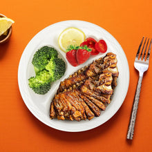 Load image into Gallery viewer, Sturdy 10-Inch BPA Free Dinner Plates - Reusable 3-Compartment Trays for Events