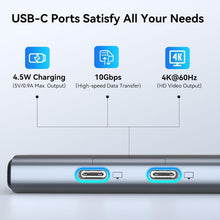 Load image into Gallery viewer, 100W PD Charge &amp; Dual Monitor Adapter - USB C Hub for MacBook &amp; Laptops