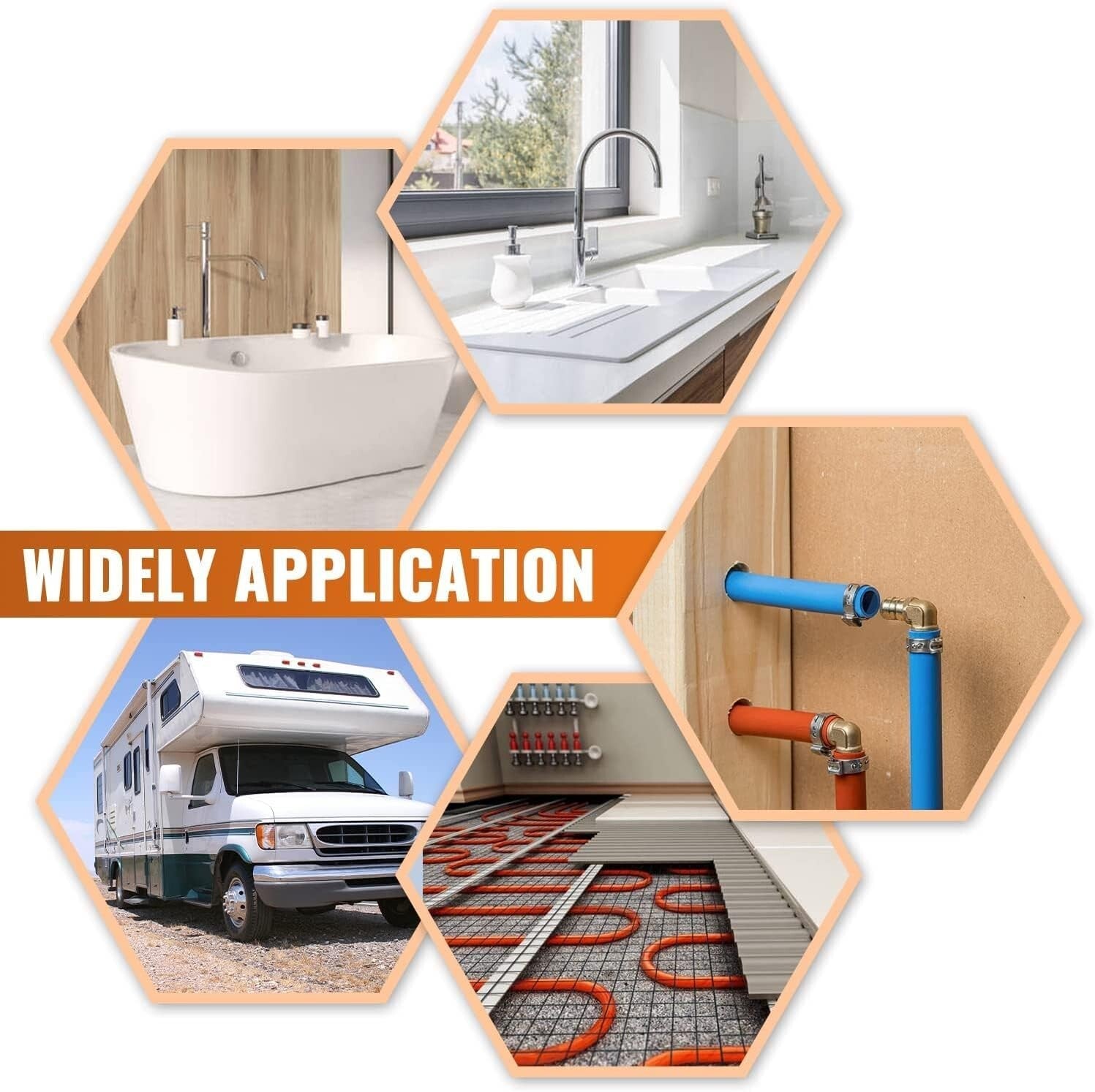 50-Pack Lead-Free Brass 1/2 Inch Pex Couplings - NSF Certified Plumbing Fittings