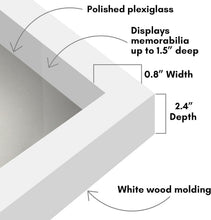 Load image into Gallery viewer, Elegant 16x20 Shadow Box Frame - Tabletop &amp; Wall Display, White Felt Back