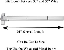 Load image into Gallery viewer, Easy Install Panic Exit Device - Push Bar for Commercial Use &amp; Compliance
