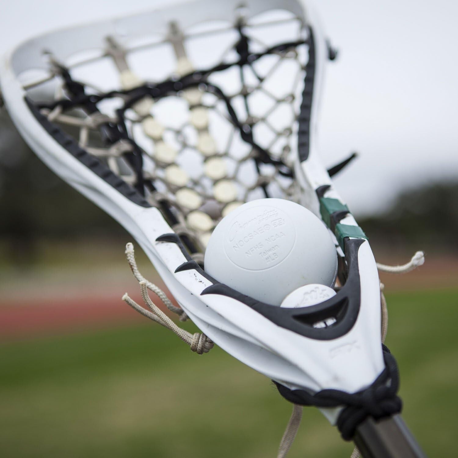 36 Count Regulation Lacrosse Balls in Bucket - NCAA Certified White Training Set