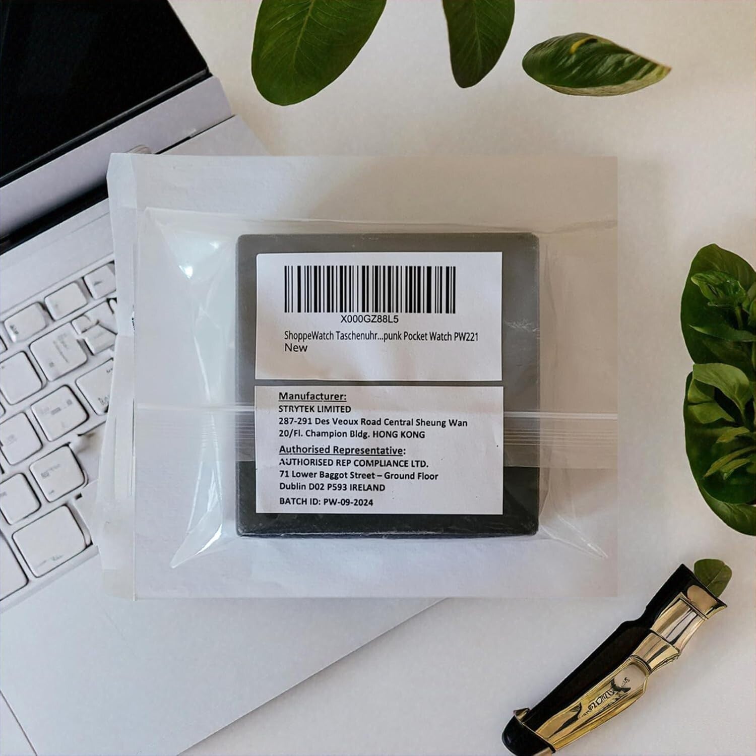 Elegant Mechanical Pocket Watch with See-Through Gears - Ideal for Cosplay