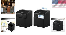 Load image into Gallery viewer, Versatile Black Metal Suggestion Box with Key and Slot - Perfect for Fundraising