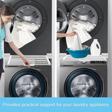Load image into Gallery viewer, Innovative Washer Dryer Stacking Kit with Ratchet Strap and Pull-Out Drying Rack