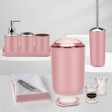 Load image into Gallery viewer, Stylish 22-Piece Pink Bathroom Accessories Set: Includes Shower Curtain &amp; Hooks