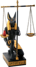 Load image into Gallery viewer, Unique Black and Gold Anubis Egyptian Statuette - Symbol of Justice and Balance