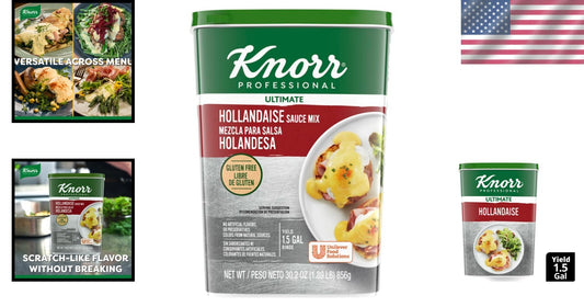 Ultimate Gluten-Free Hollandaise Sauce Mix - Gourmet Quality, 30.2 oz Pack of 4