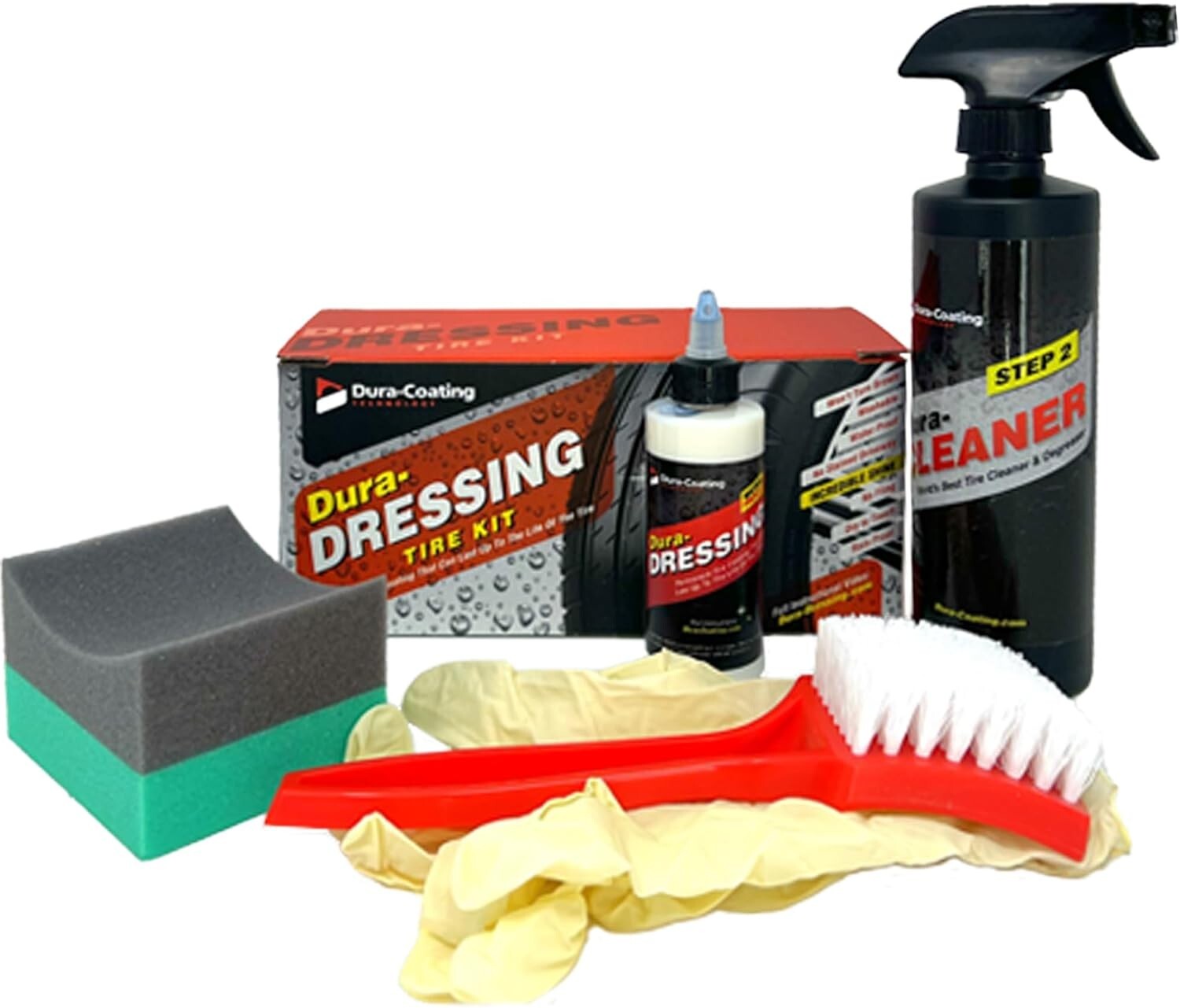 Dura-Cleaner & Tire Shine Applicator Set—Made in the USA for Ultimate Tire Care