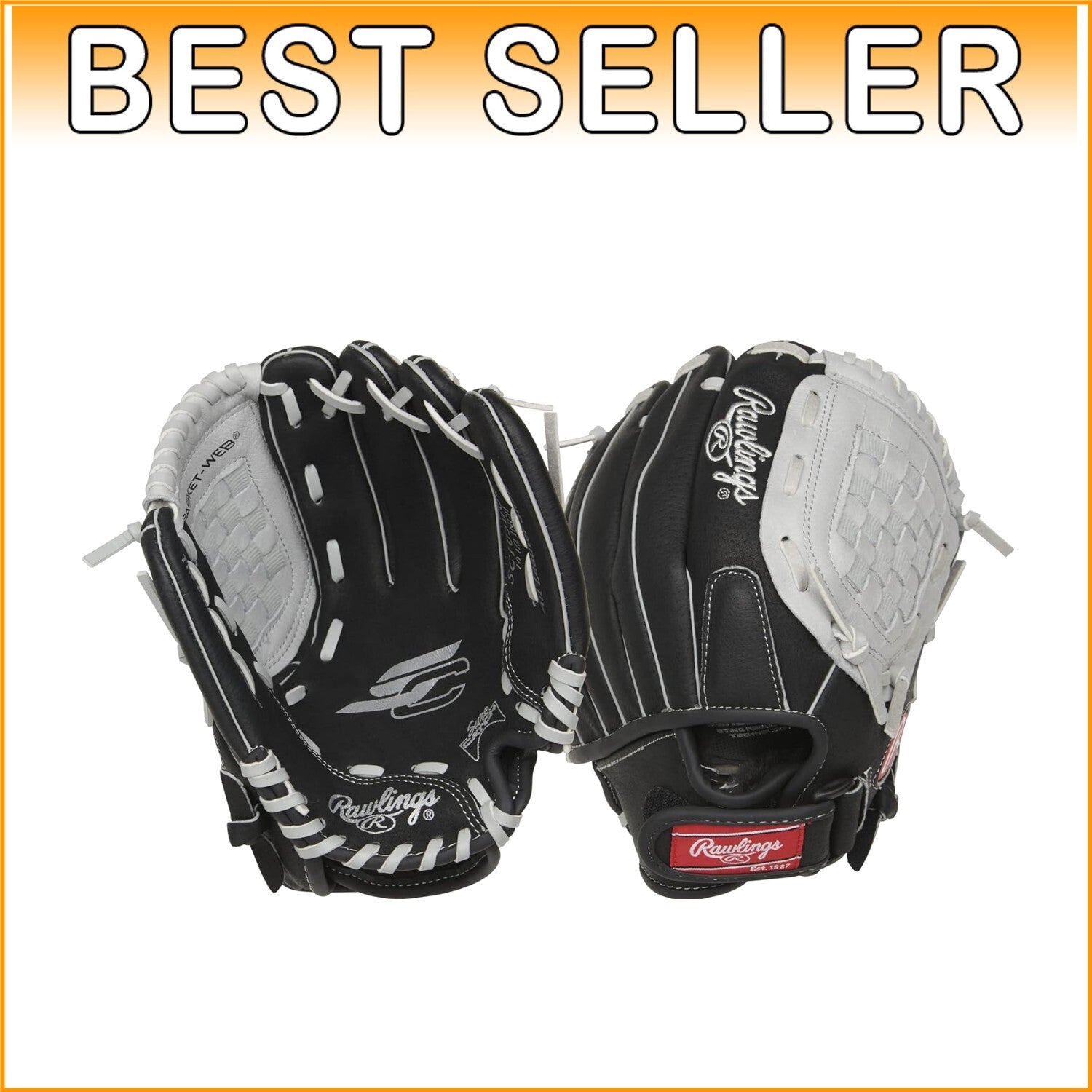 Lightweight 10.5" Sure Catch Baseball Glove for Youth – Right Hand Throw