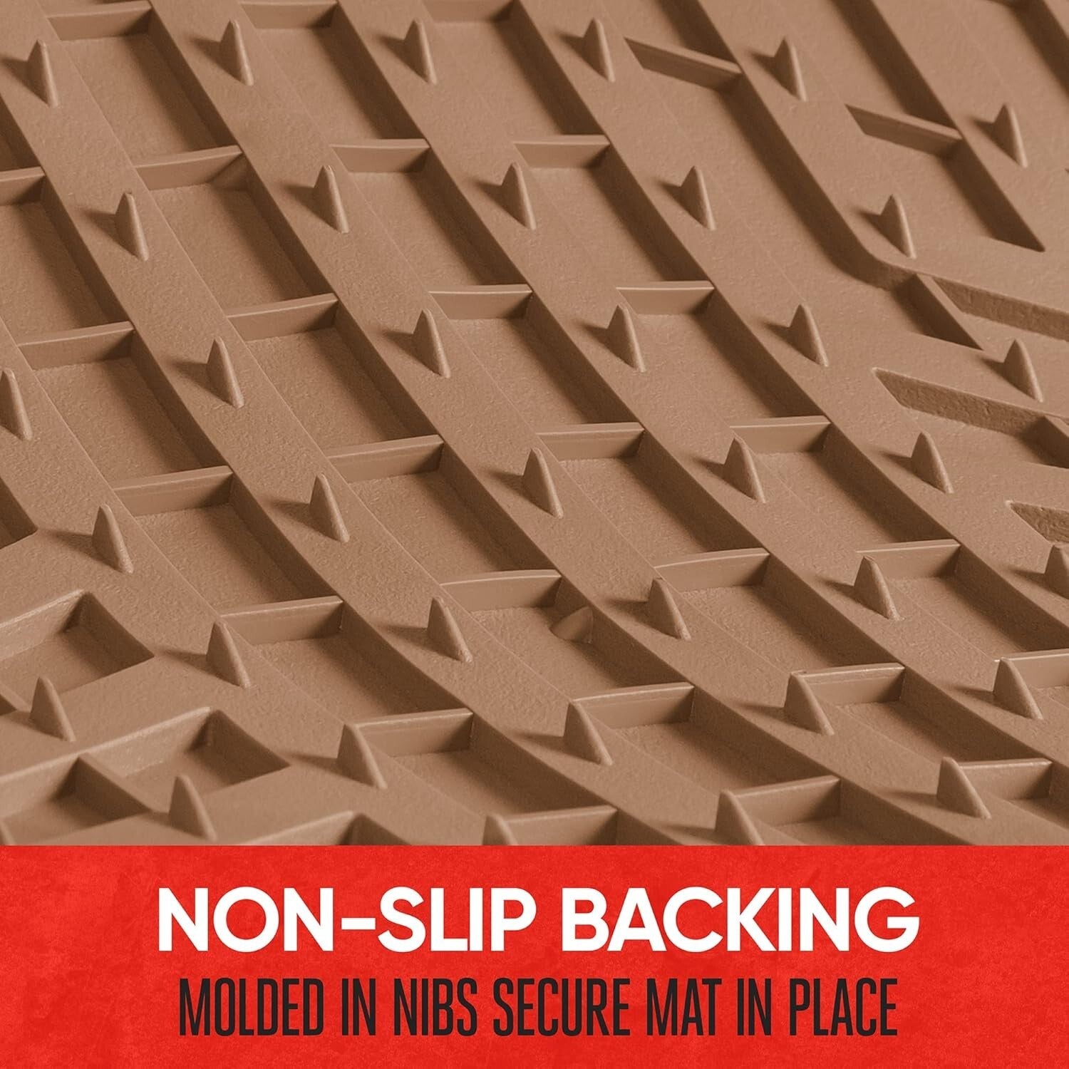 FlexToughXL Heavy-Duty Floor Mats - Universal Fit for Cars & SUVs - Beige