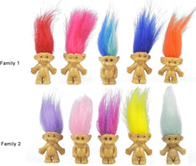 Load image into Gallery viewer, Colorful Mini Troll Dolls Collection - 100pcs PVC Cake Toppers &amp; Party Favors