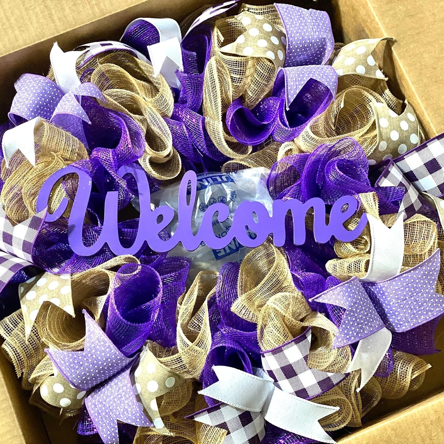 Customizable Jute Welcome Wreath - Perfect Handmade Gift for Every Occasion