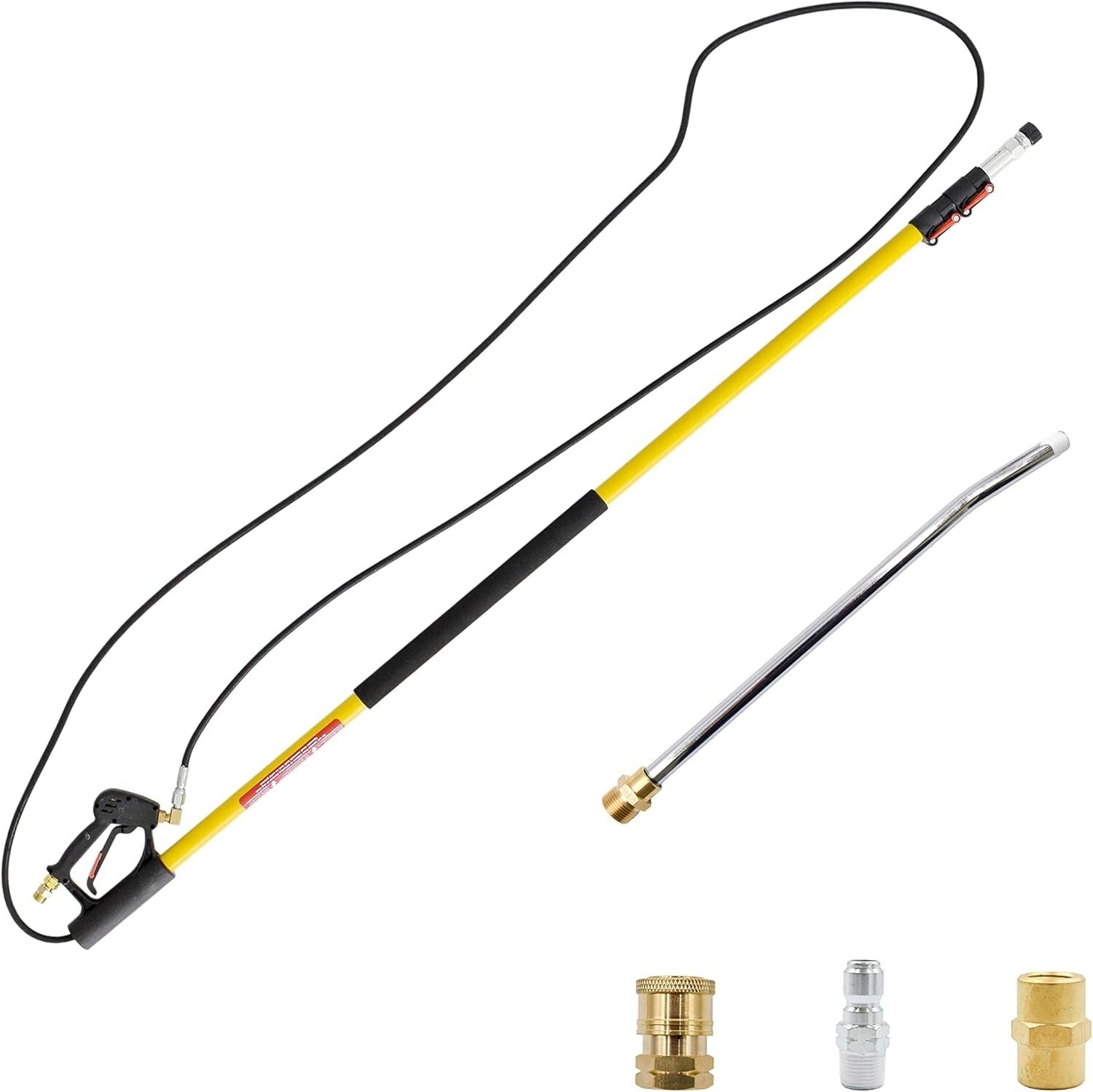 Durable 18ft Telescoping Lance for Pressure Washers - Fiberglass & Metal Combo