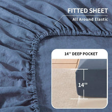 Load image into Gallery viewer, Soft Breathable King Size Linen &amp; Cotton Sheet Set - Elegant Home Essentials