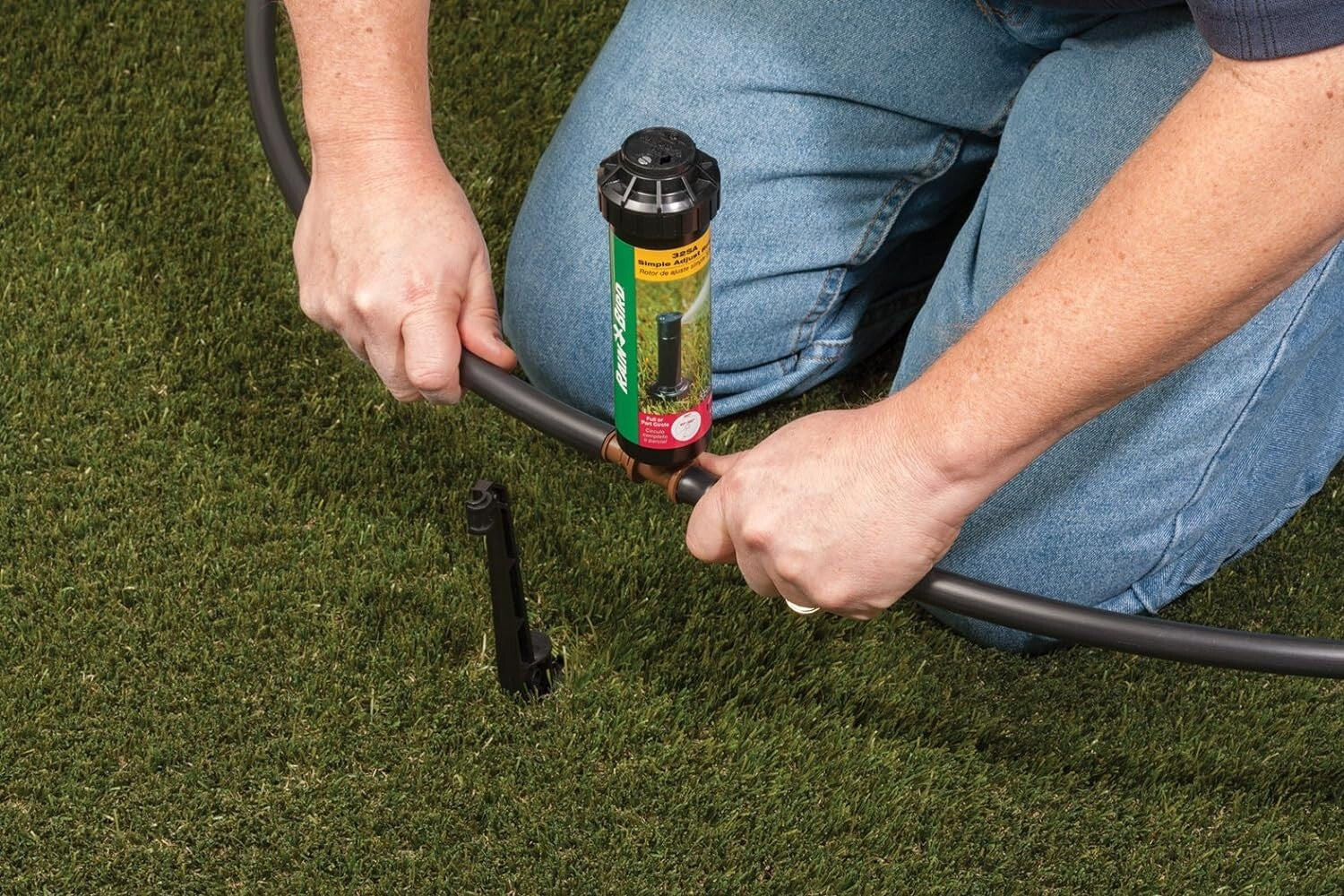 Effortless Automatic In-Ground Sprinkler System Kit for Lush Lawns, 1000-3000...