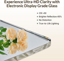 Load image into Gallery viewer, 24x36 Rectangular Chrome Wall Mirror with Rounded Corners - Modern Design