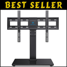 Load image into Gallery viewer, Universal Swivel TV Stand Base for 37-75 Inch TVs - Height Adjustable &amp; Durable