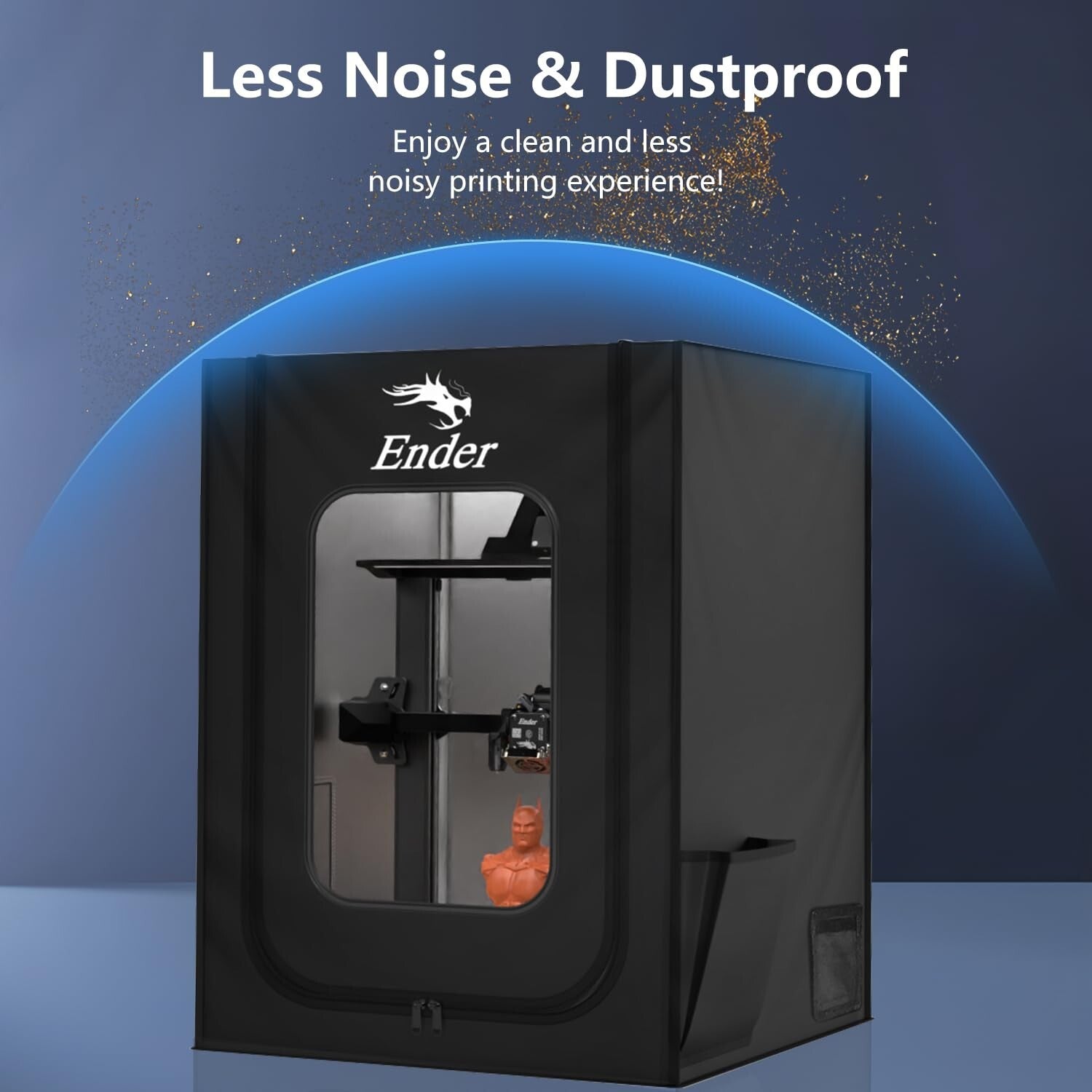 All-Weather 3D Printer Protective Tent with Fan Interface & Visibility Window