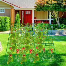 Load image into Gallery viewer, Sturdy 2 Pack A-Frame Trellis for Cucumbers &amp; Climbing Vegetables - 48" x 48"