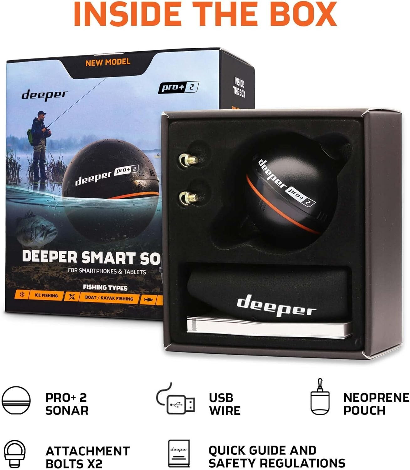 2.4-Inch GPS Enabled Fish Finder with Real-Time Depth and Targeting Features