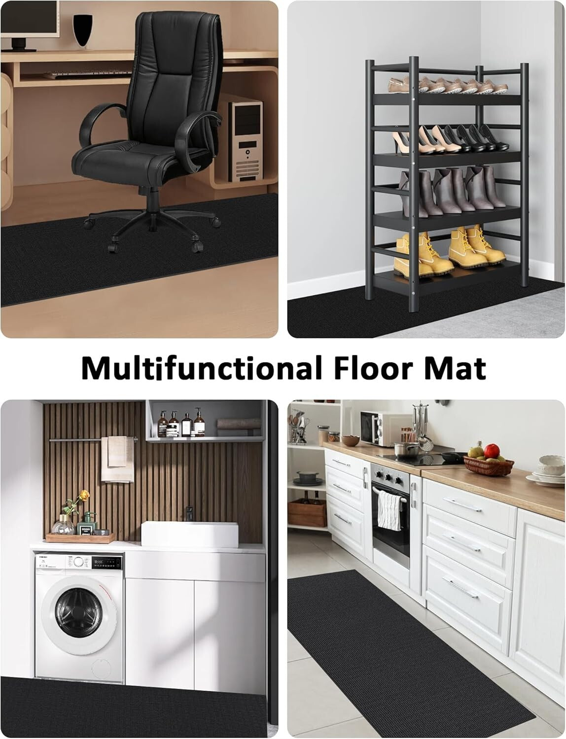 Eco-Friendly Large Workout Mat 6'x2' & 6'x4' - Heavy-Duty with Lifetime Warranty