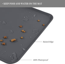 Load image into Gallery viewer, Durable Silicone Pet Feeding Mat - Anti-Spill Design for Dogs &amp; Cats 32" x 24"