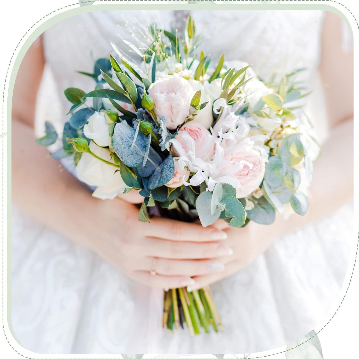 Realistic Faux Eucalyptus Stems - 270 Pcs Set for Home and Wedding Use