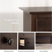 Load image into Gallery viewer, Elegant 5-Drawer Chest in Espresso - Durable &amp; Versatile Furniture for Any Room