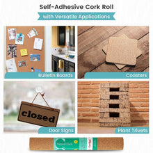 Load image into Gallery viewer, Eco-Friendly Cork Shelf Liner - 18" x 4' - Perfect for Home and Office Use