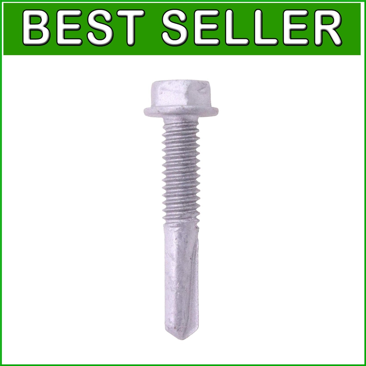 Versatile 250 Pack of 1-1/4" Self-Tapping Screws - Hex Washer, Steel Coating