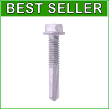 Load image into Gallery viewer, Versatile 250 Pack of 1-1/4" Self-Tapping Screws - Hex Washer, Steel Coating