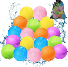 Load image into Gallery viewer, 18-Pack Reusable Water Balloons with Easy Fill Technology - Summer Fun for Kids